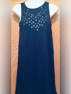Aeropostale Dress Sleeveless Navy Blue Shift Womens Junior Sz Extra Small